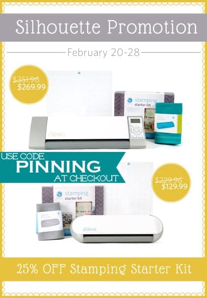 Silhouette Cameo Sale and Promo Code- Use Coupon Code PINNING at Checkout!