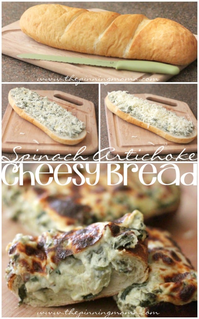 The BEST Spinach Artichoke Bread EVER!