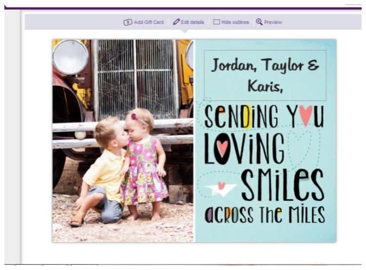 Treat Online GreetingCards from your computer or iPhone