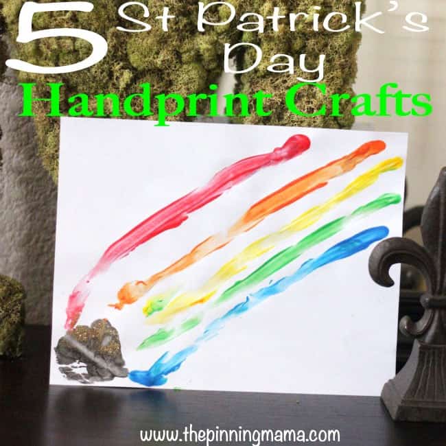 5 Saint Patricks Day Kids Handprint Crafts - Click here to see all
