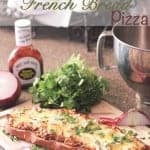 BBQ Chicken French Bread Pizza- Prepped and ready in 20 minutes!
