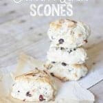 Cranberry Almond Scones - Click here for recipe. So EASY!