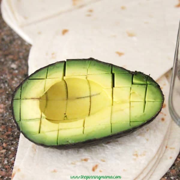Easy Diced Avocado