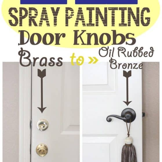 Painting Brass Door Knobs: Did it last after 2 years? See it here!