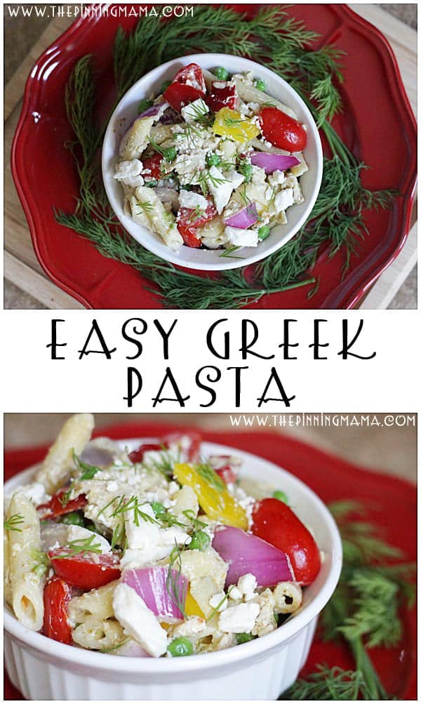Greek Pasta - An Easy Weeknight Dinner