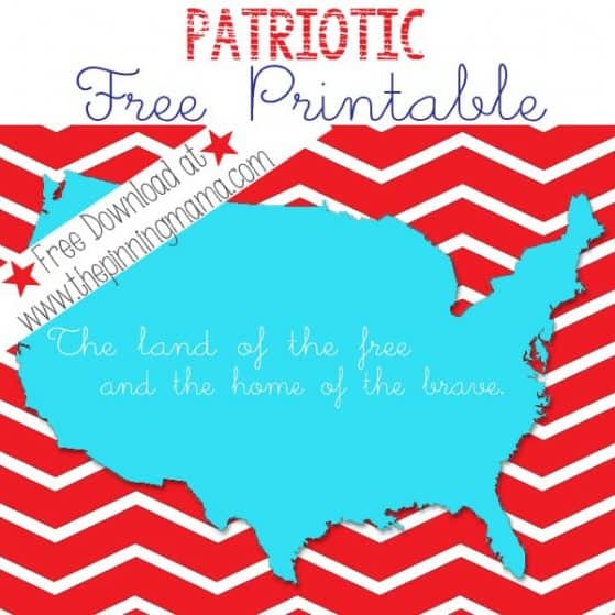 Free Patriotic Printable for the 4th of July!