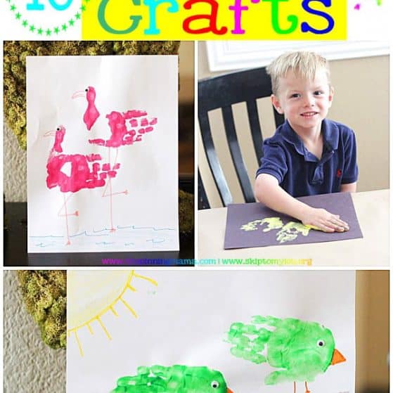 10 Easy Summer Handprint Crafts for Kids - Click here to see all!