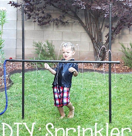 Sprinkler Limbo is easy to make and fun for ALL ages! Perfect for small yards because it takes almost no room to store!