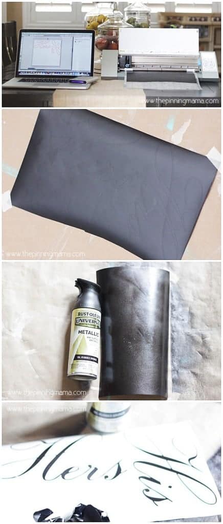 Spray Paint your Vinyl to match any finish in your home! Click here to see how!