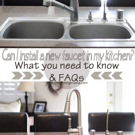What you need to know to install a new faucet in your kitchen! All the FAQ's on what your options are!