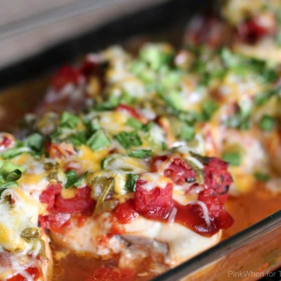 DELICIOUS and EASY -- That's my kind of dinner. Monterrey Chicken Bake