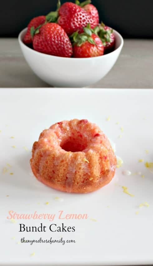 Strawberry-Lemon-Bundt-Cakes