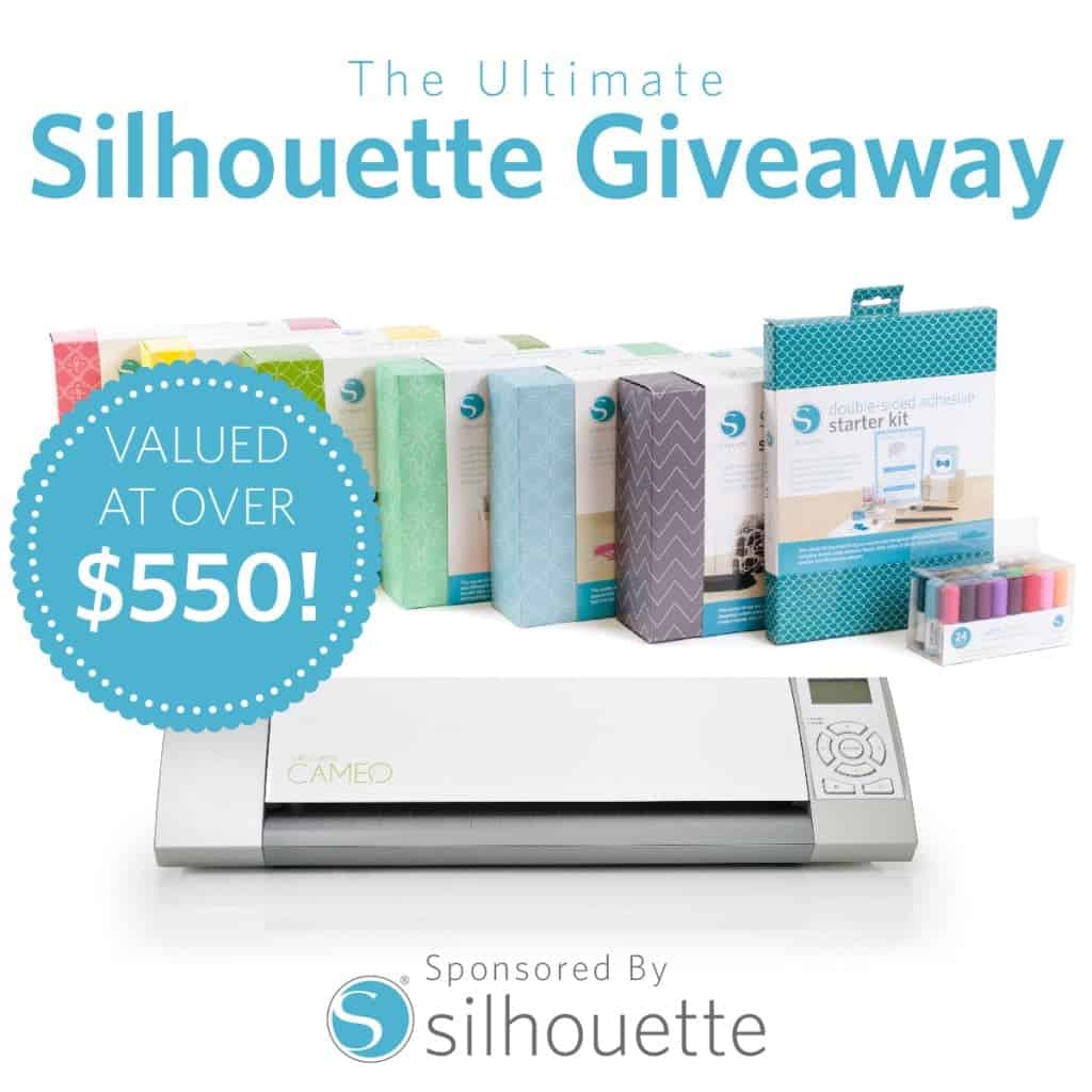 The Ultimate Silhouette CAMEO giveaway!  Win  a Silhouette CAMEO and one of EVERY starter kit they make! Over $550 value!