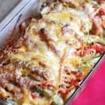 Easy Fajita Chicken Bake Recipe - Only 6 ingredients! Couldn't be easier!