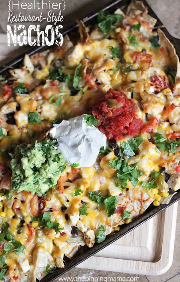 A Healthier version of your favorite restaurant style nachos! YUM!