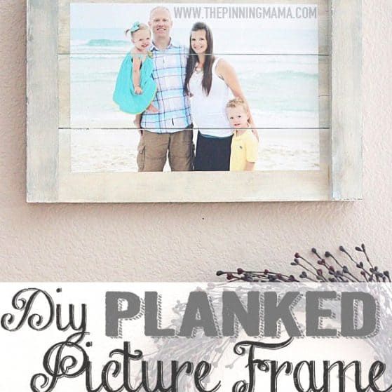 Quick & Easy DIY Planked Picture Frame