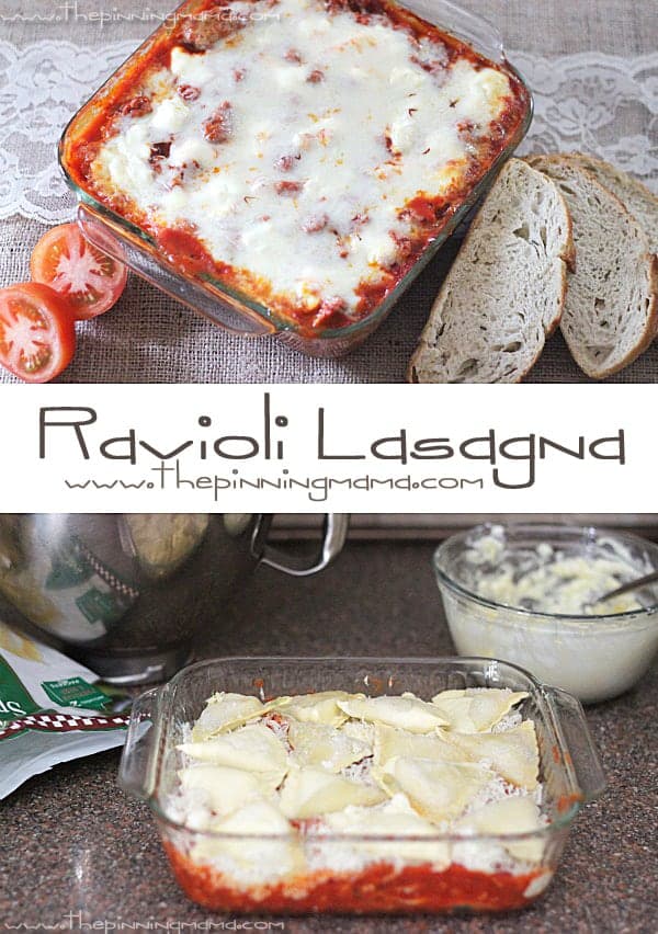 Easy + delicious = the perfect weeknight recipe! Making it this week! Easy Ravioli Casserole!