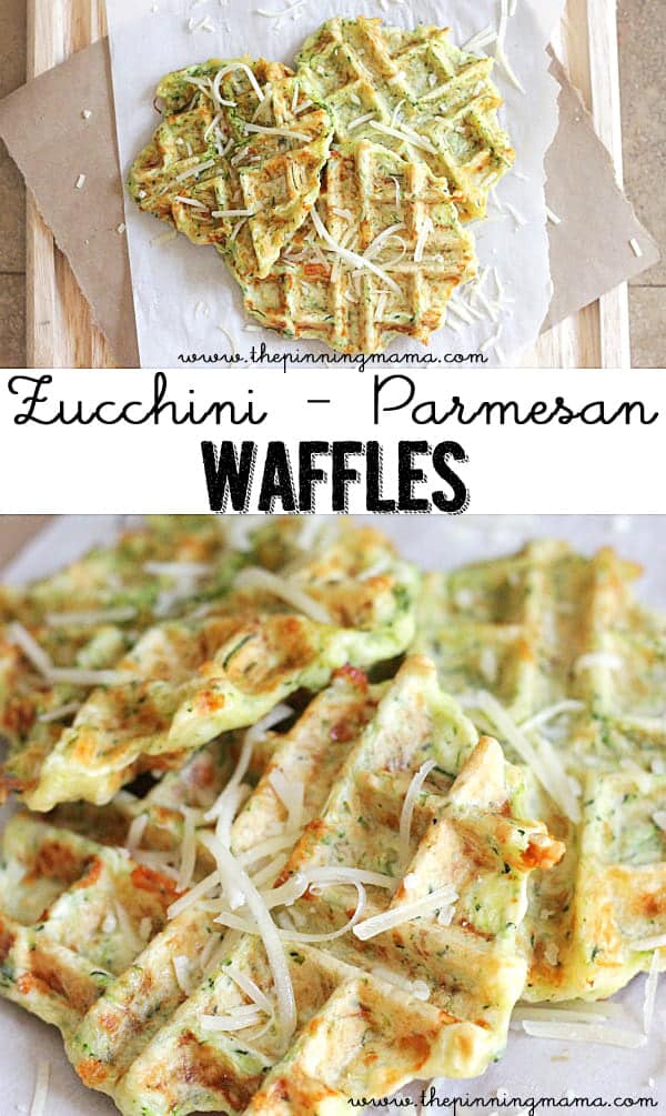 Zucchini Parmesan Waffle Fritters - the PERFECT way to get the kids to eat their veggies! YUM!