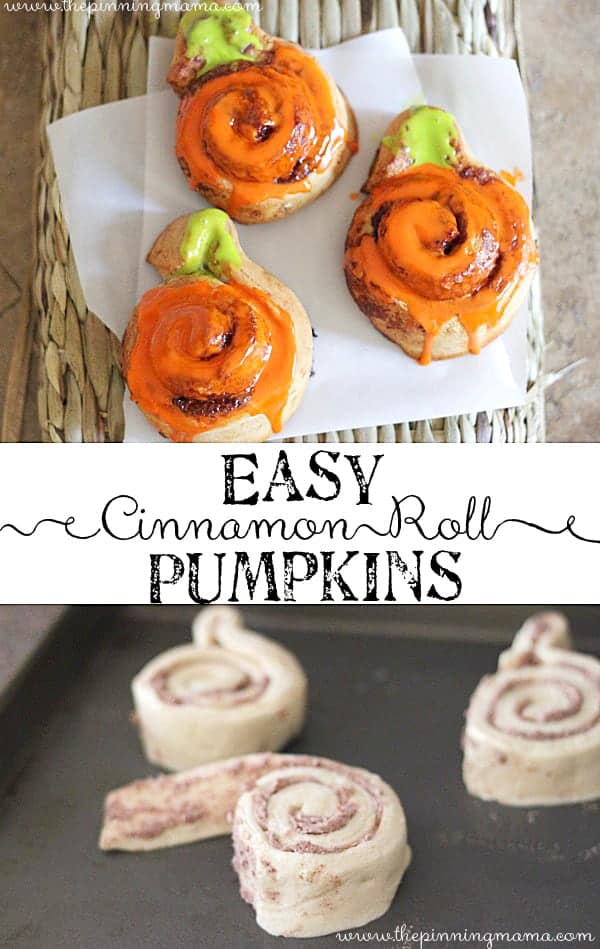 This makes a super quick and easy fall breakfast! Perfect for Halloween and Thanksgiving!