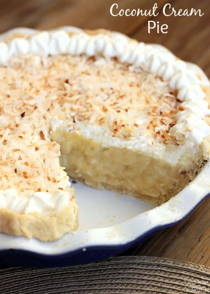Perfect for the Holidays! Delicious coconut cream pie!