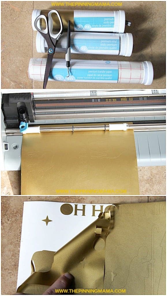 Use your Silhouette Cameo for this quick Christmas craft!