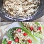 3 ingredients and so YUMMY! Crock pot Caesar Chicken!