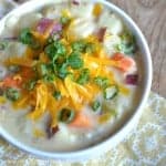 This Creamy Rosemary Potato Soup is the perfect treat on a cold winter night! | Hello Little Home for The Pinning Mama