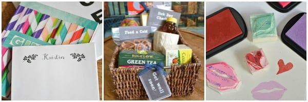 DIY Notepads | Cough, Cold & Flu Care Package | DIY Stamps ... from Hello Little Home