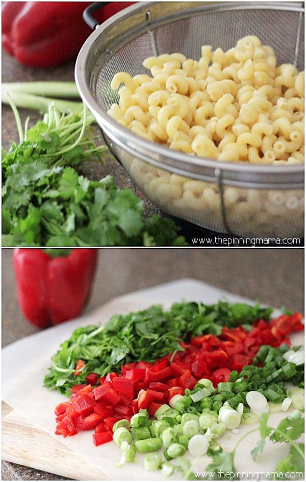 One of my favorite easy pasta salads! So yummy and healthy. Recipe via thepinningmama.com