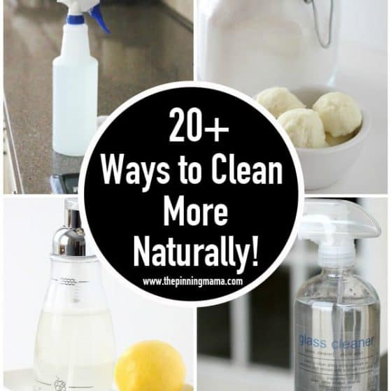 I can't wait to get rid of half of my cleaners and replace them with these! Ways to clean more naturally via thepinningmama.com