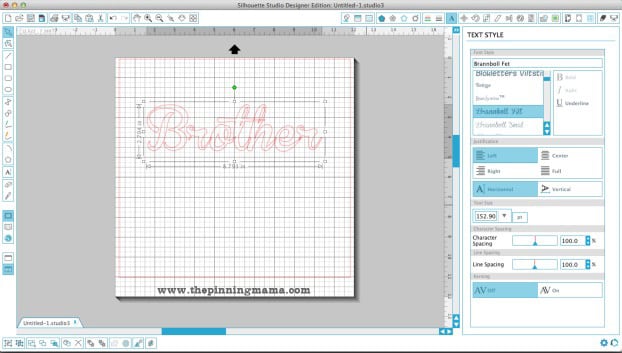 Creating an outline around your text in Silhouette Studio. Step by step tutorial.