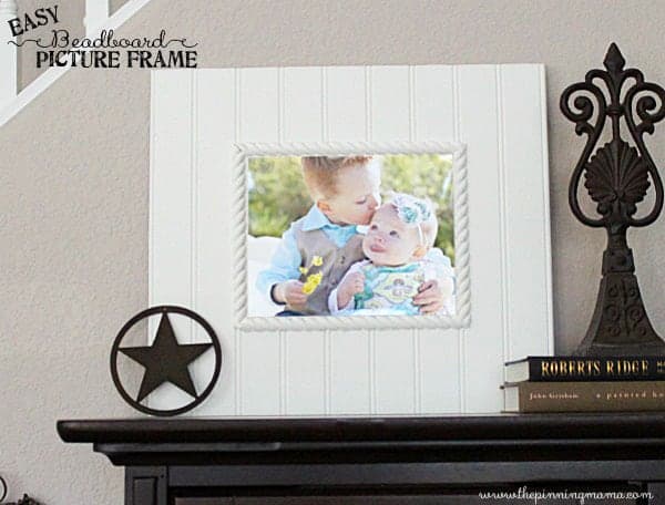 4 Step DIY Beadboard Frame from thepinningmama.com