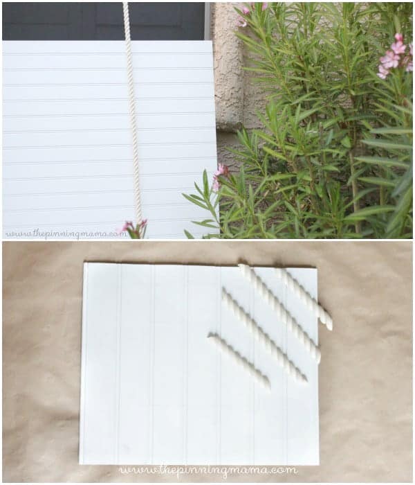 How to make a shabby chic beadboard photo frame