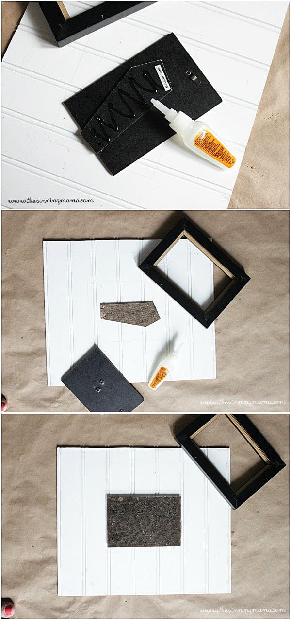 4 steps to making a DIY beadboard frame from an old picture frame