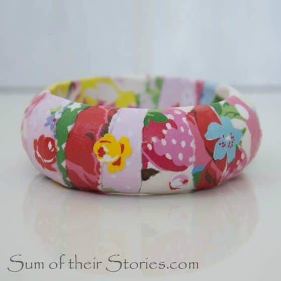 How to make a floral bangle