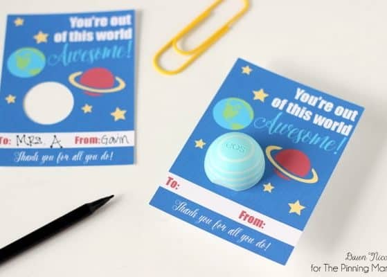 You're Out of this World EOS Lip Balm Card Free Printable + Silhouette Cut File | thepinningmama.com