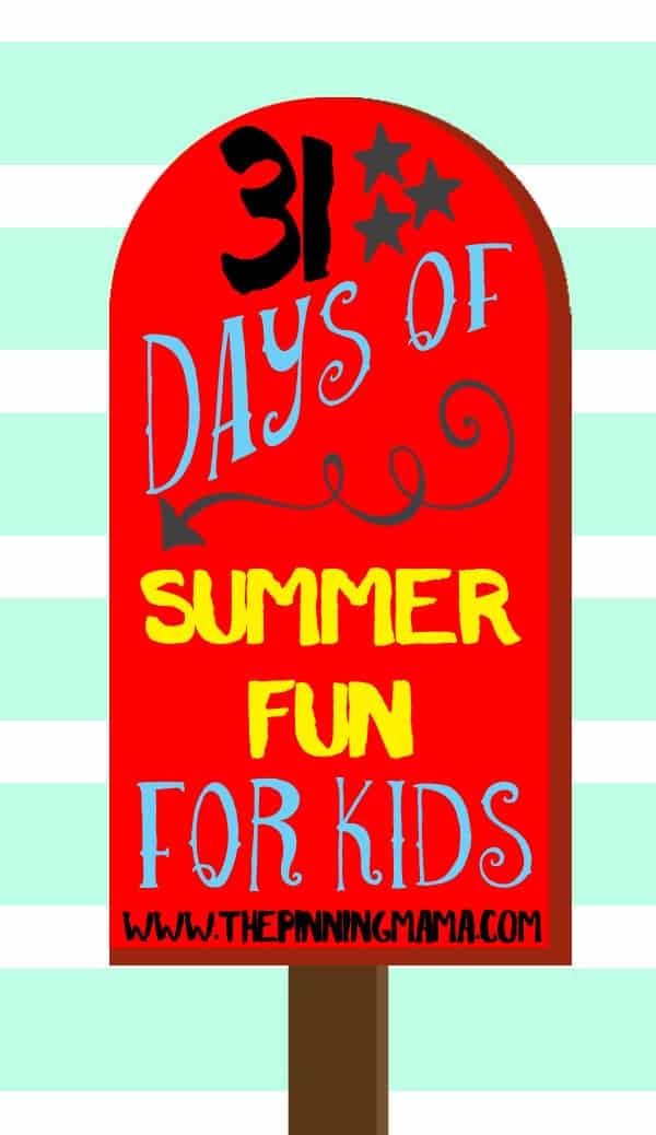 Love this! A new idea for kids fun activity every day for a month!! This will make long summer days SO much fun!