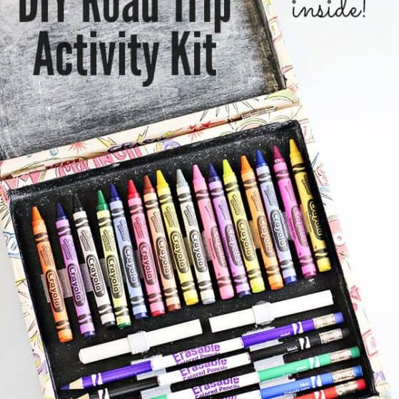 Perfect thing to keep kids busy in the car or on a road trip and SO easy to make!