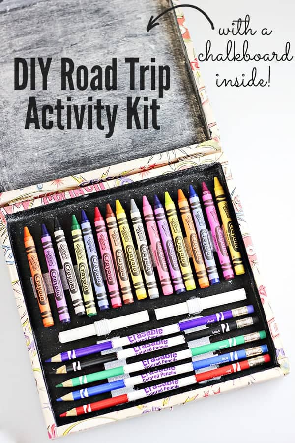 Perfect thing to keep kids busy in the car or on a road trip and SO easy to make!