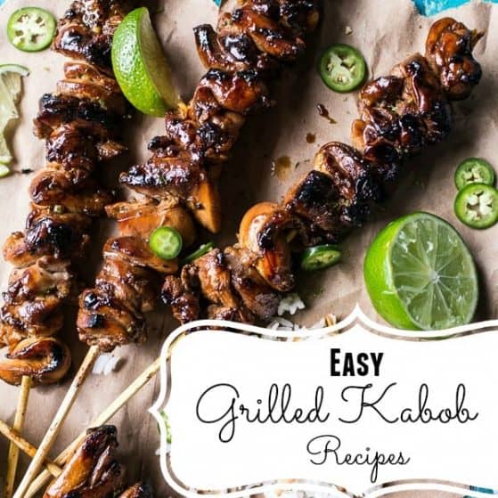 Summer family favorite grilled kabob recipes. Easy clean up and perfect for small gatherings or party's.