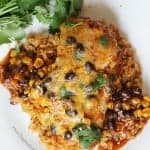 Healthy Enchilada Chicken Bake - Seriously delicious dinner idea!