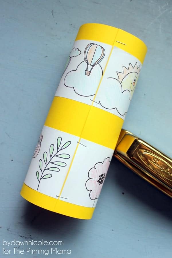 DIY Kids Coloring Page Windsock Craft | ThePinningMama.com