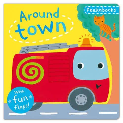 Peekabooks: Around Town: A lift-the-flap board book by Emily Bolam