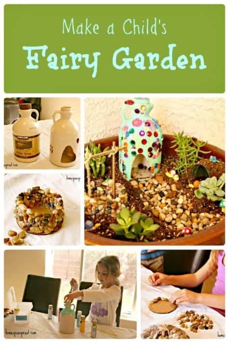 How to make a child's fairy garden. My daughter would love to do this easy kid's craft!