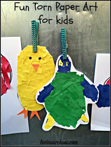Torn Paper Art- Kindergarten Fine Motor Skills