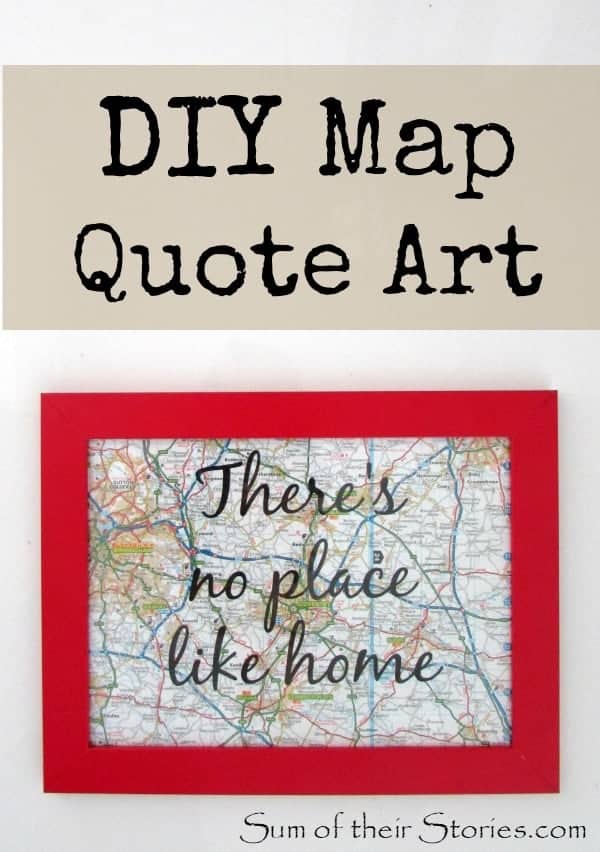 DIY Map Quote Art • The Pinning Mama