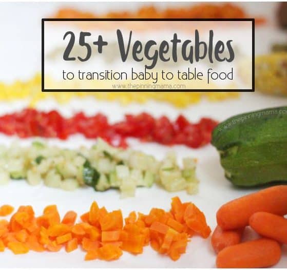 A ton of vegetables you can use for baby finger foods and how to prep!
