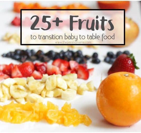 A ton of fruits you can use for baby finger foods and how to prep!