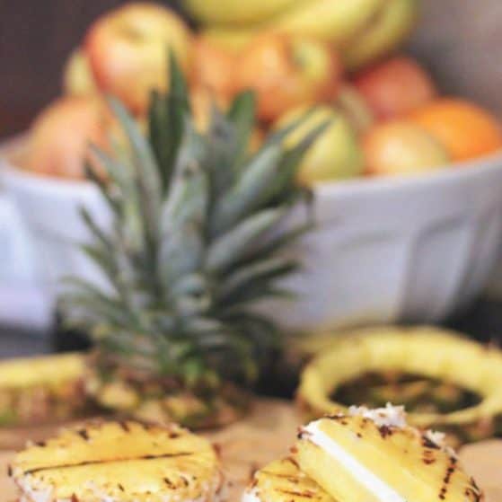 Woah! Grilled Pineapple ice cream sandwich! LOVE!