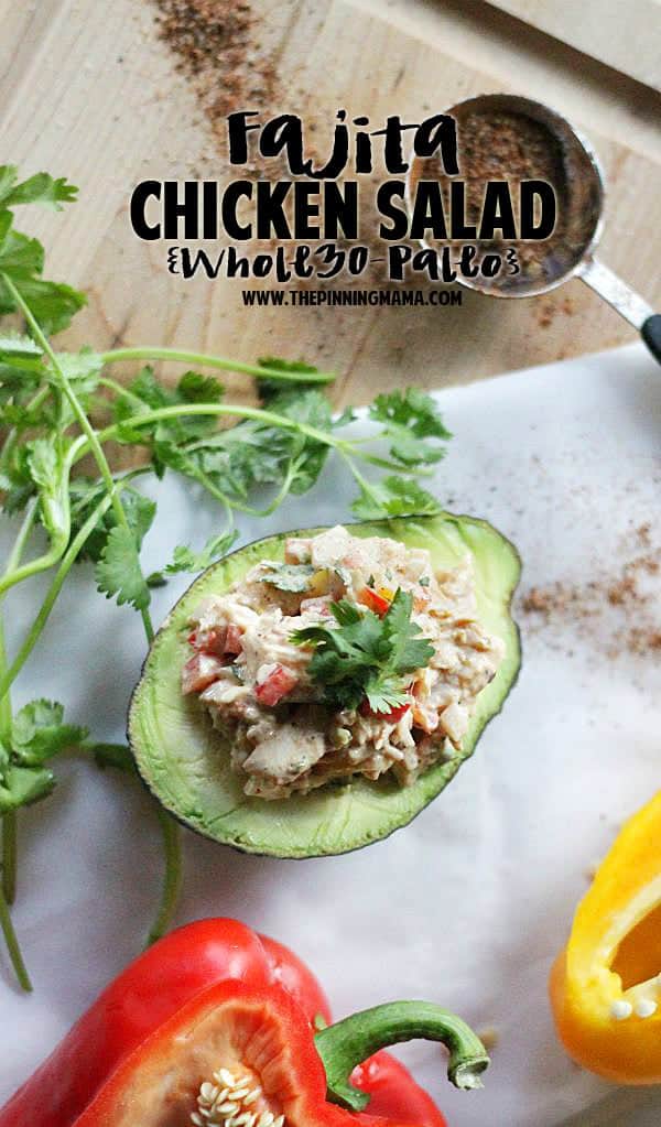 Paleo Fajita Chicken Salad w